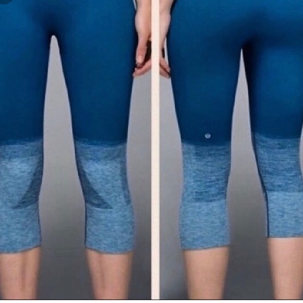 lululemon athletica Blue Ombre Capri Leggings